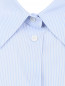 Блуза из шелка с узором "полоска" Rochas  –  Деталь
