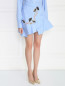Юбка-мини из хлопка с декоративной отделкой Carven  –  Модель Верх-Низ