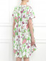 Платье из хлопка с цветочным узором Isola Marras  –  Модель Верх-Низ1