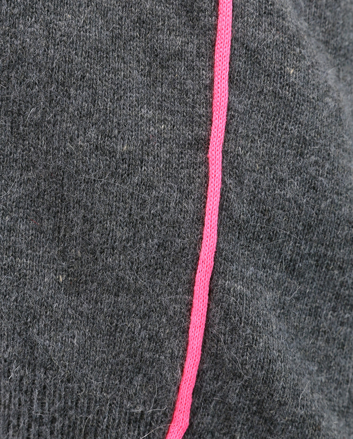 Джемпер свободного кроя с контрастной отделкой Merсi  –  Деталь  – Цвет:  Серый