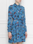 Платье-рубашка из вискозы с цветочным принтом Max&Co  –  МодельВерхНиз
