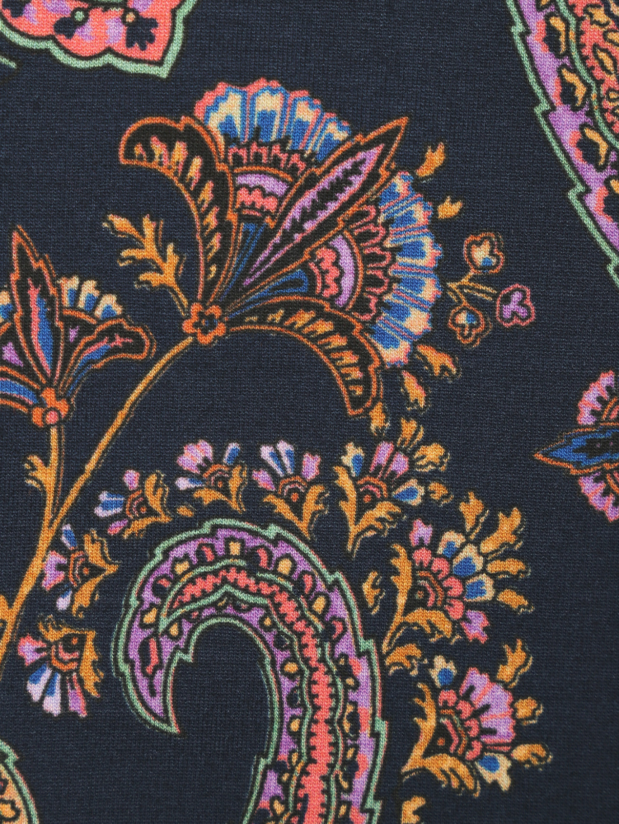 Лонгслив с узором пейсли Etro  –  Деталь1  – Цвет:  Узор