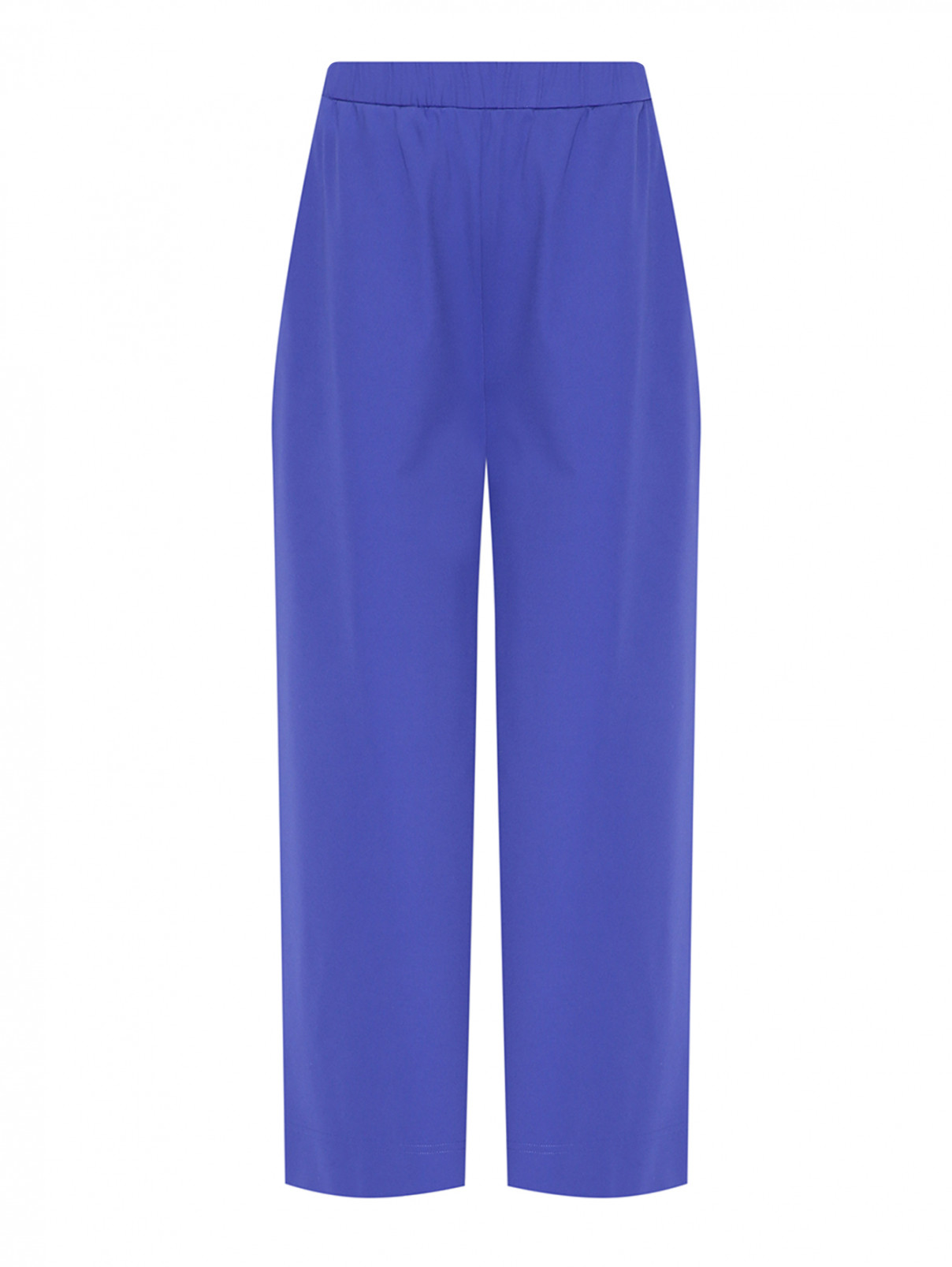 Трикотажные брюки с карманами Max&Co  –  Общий вид  – Цвет:  Синий
