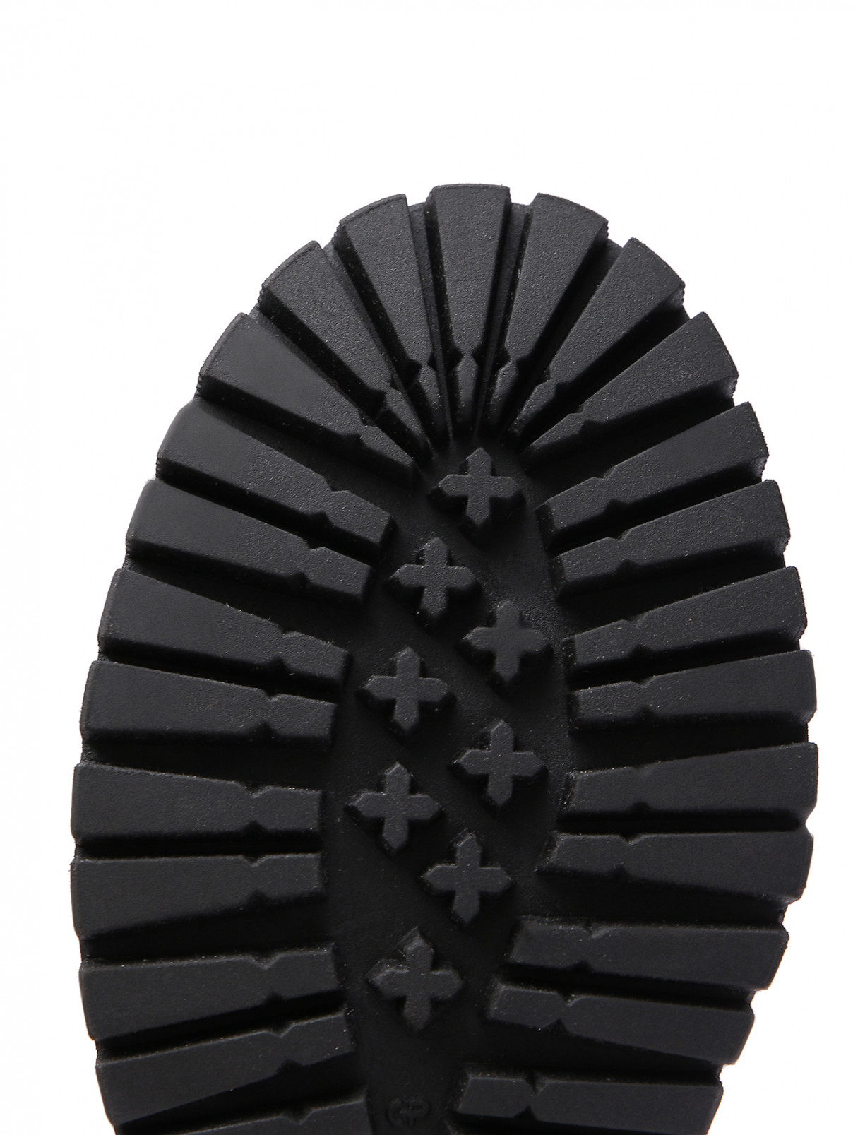 Ботинки из кожи на шнурках Riconte  –  Обтравка4  – Цвет:  Черный