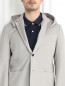 Пиджак однобортный из хлопка с капюшоном Jil Sander  –  Модель Общий вид1