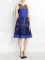 Платье из хлопка и шелка с металлической фурнитурой Jean Paul Gaultier  –  Модель Общий вид
