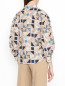 Блуза из хлопка с узором Weekend Max Mara  –  МодельВерхНиз1