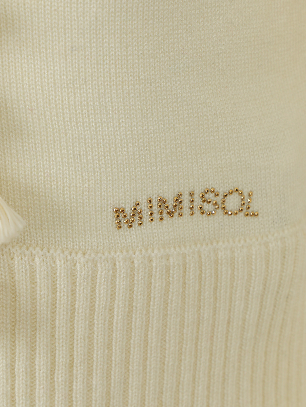Кардиган декорированный тесьмой с кисточками MiMiSol  –  Деталь1  – Цвет:  Белый
