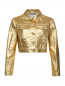 Укороченная куртка с золотой фурнитурой Moschino  –  Общий вид