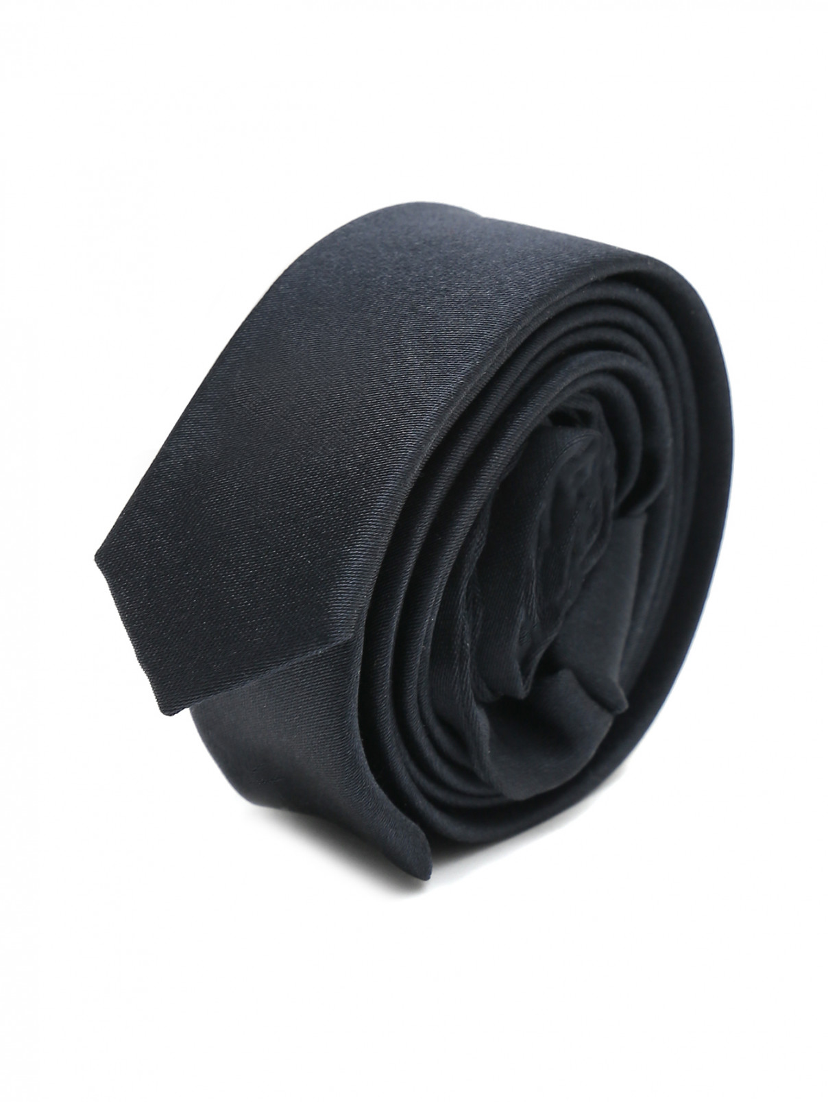 Галстук из шелка Dolce & Gabbana  –  Общий вид  – Цвет:  Черный