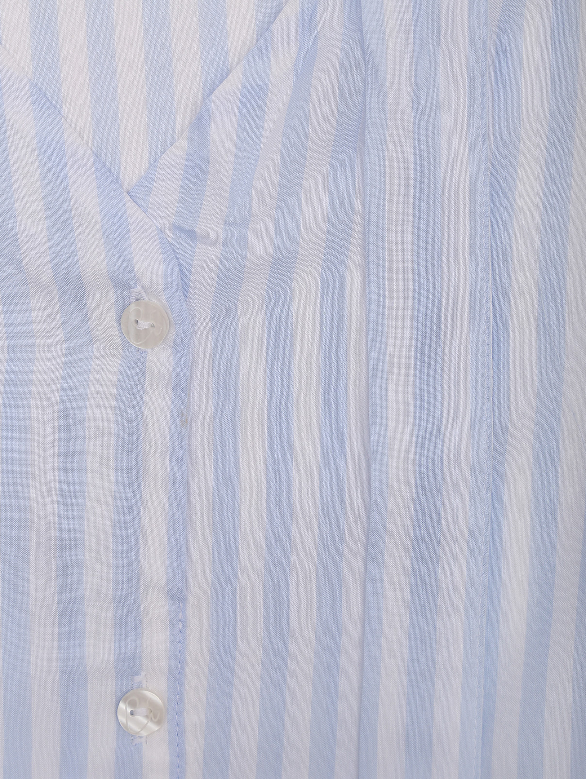 Блуза из вискозы с бантом Comma  –  Деталь  – Цвет:  Синий