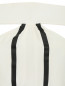 Платье-мини из шелка с контрастной отделкой Emporio Armani  –  Деталь