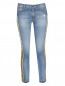 Укороченные джинсы с контрастной отделкой Ermanno Scervino  –  Общий вид