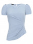 Блуза из шелка с драпировкой Emporio Armani  –  Общий вид