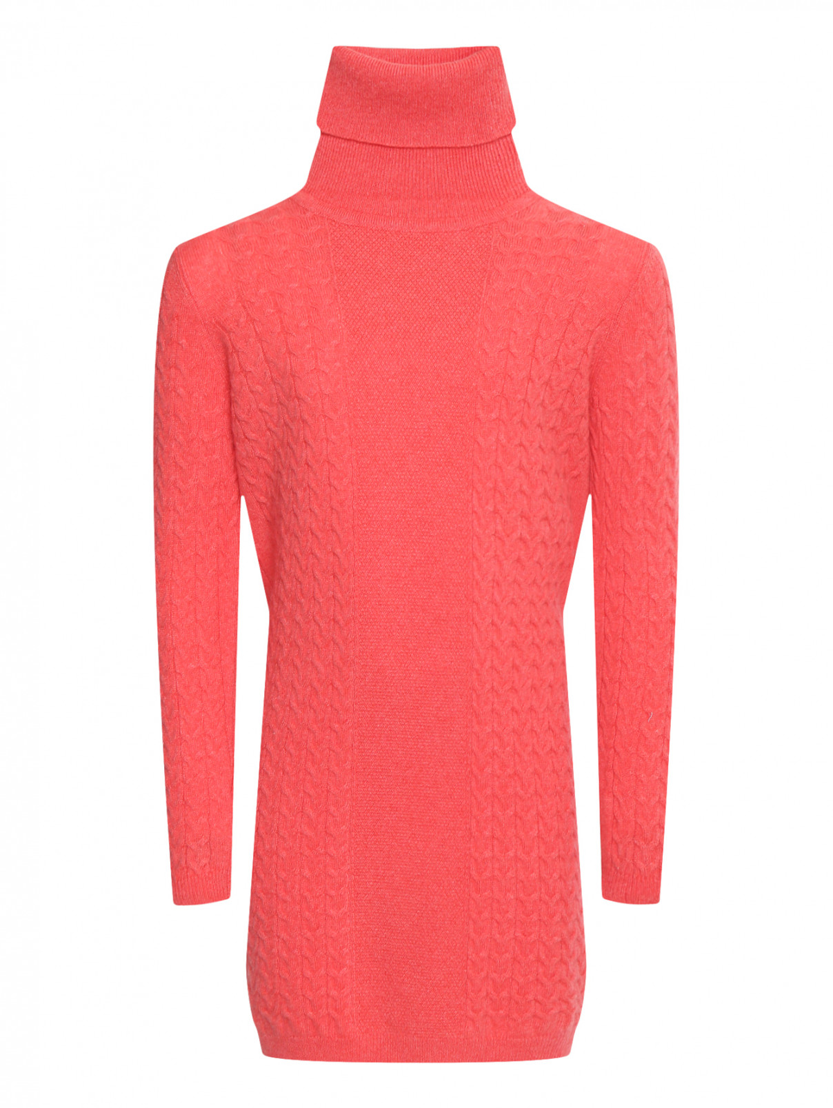 Трикотажное платья из кашемира Tomax  –  Общий вид  – Цвет:  Розовый
