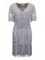 Платье с декоративной бахромой Moschino  –  Общий вид