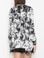 Блуза ассиметричного кроя с цветочным узором Sonia Rykiel  –  МодельВерхНиз1
