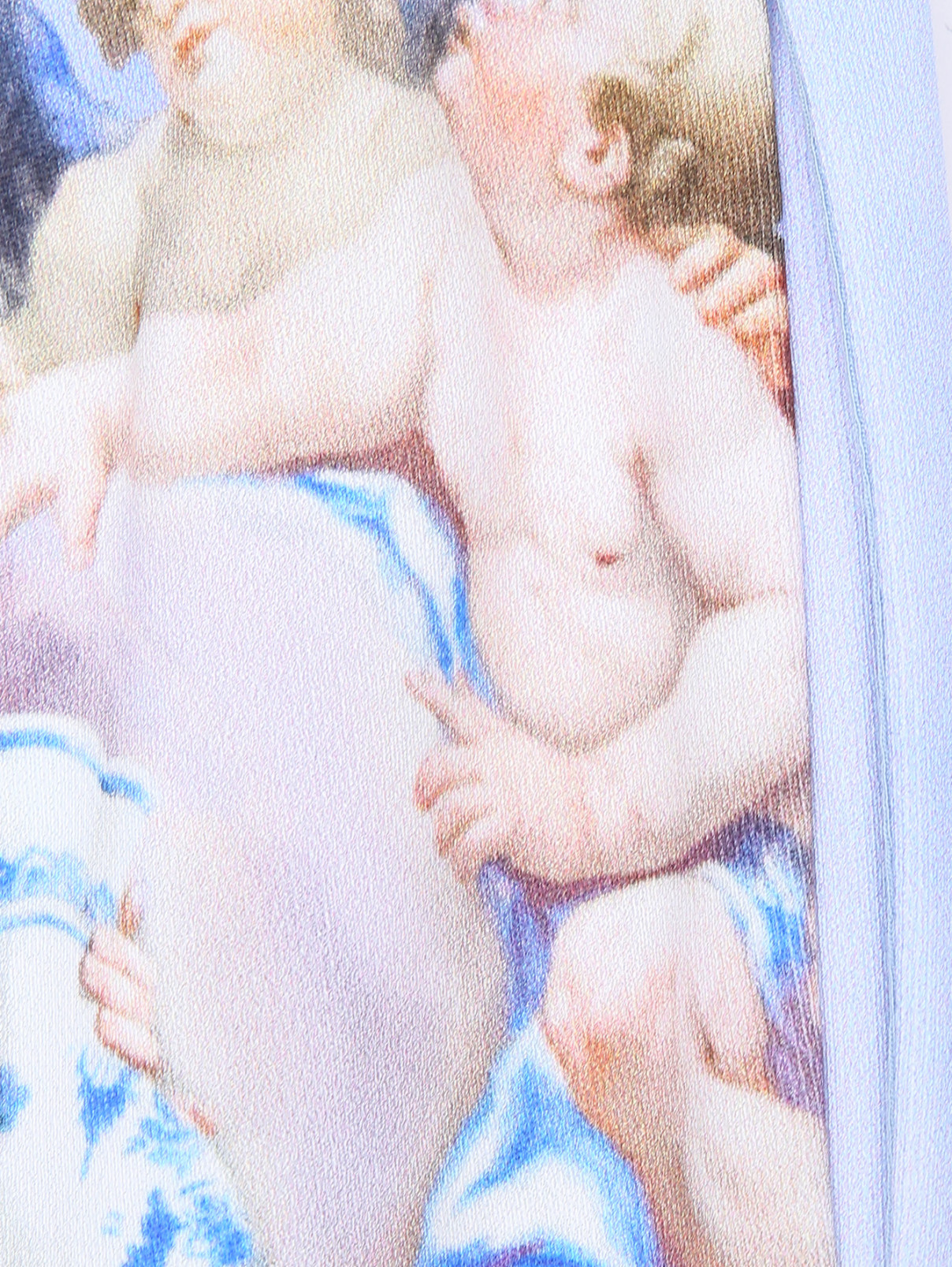 Трикотажные брюки из хлопка с узором Moschino  –  Деталь  – Цвет:  Синий