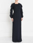 Платье-макси с декоративными воланами на рукавах Jenny Packham  –  Модель Верх-Низ