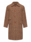 Пальто из шерсти в клетку с накладными карманами Weekend Max Mara  –  Общий вид