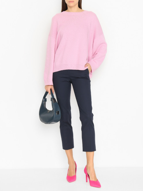 Зауженные брюки из хлопка Weekend Max Mara - МодельОбщийВид