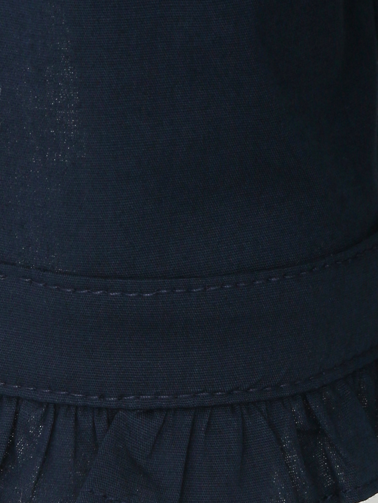 Блуза из хлопка с жабо Aletta Couture  –  Деталь1  – Цвет:  Синий