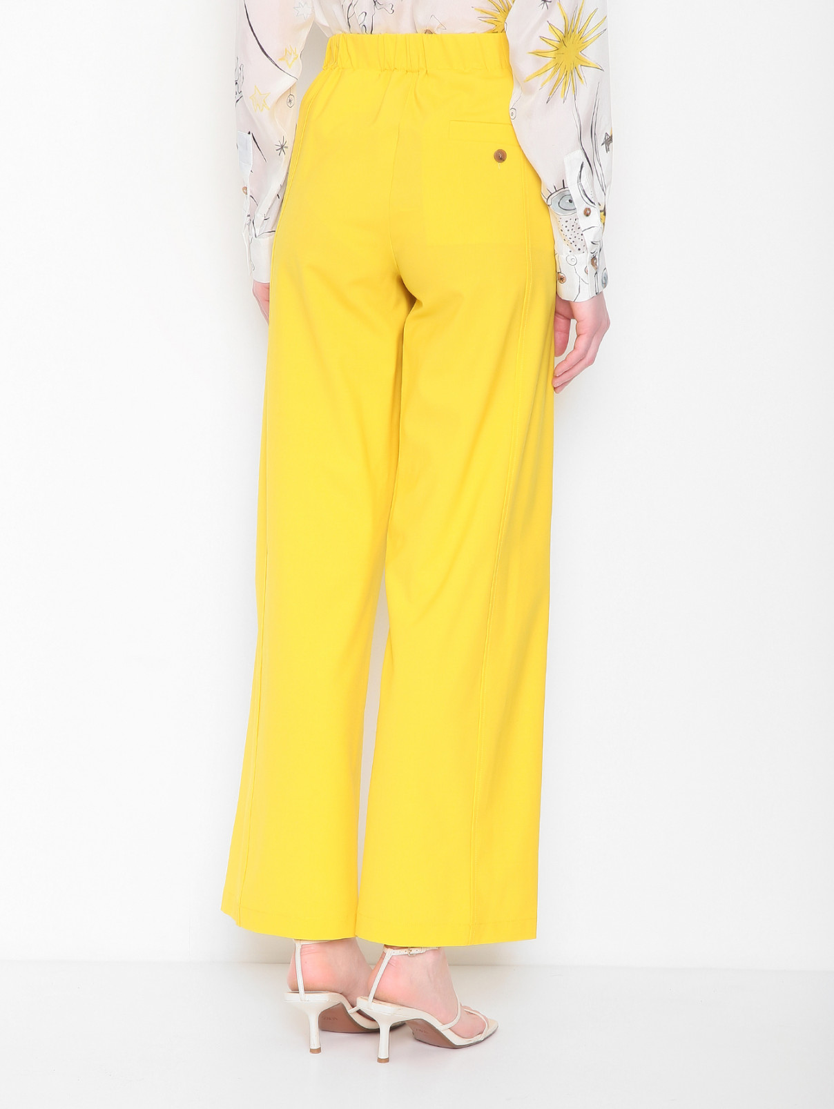 Брюки из шерсти с карманами Alysi  –  МодельВерхНиз1  – Цвет:  Желтый