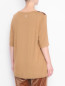 Блуза из смешанного шелка с V-образным вырезом Marina Rinaldi  –  МодельВерхНиз1