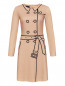 Платье-мини с принтом и длинными рукавами Moschino Boutique  –  Общий вид