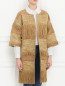 Легкое пальто с бахромой Alberta Ferretti  –  Модель Верх-Низ