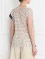Блуза из шелка с узором "горох" декорированная кружевом Alberta Ferretti  –  Модель Верх-Низ1