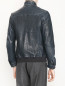 Куртка из кожи с накладными карманами Messagerie  –  МодельВерхНиз1