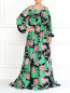 Платье-макси с цветочным принтом JO NO FUI  –  Модель Верх-Низ