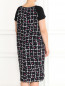 Платье из шелка с узором Marina Rinaldi  –  Модель Верх-Низ1