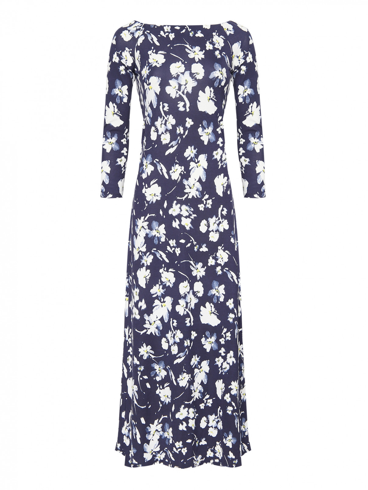 Платье-макси из вискозы с цветочным узором Max&Co  –  Общий вид
