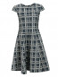 Платье из льна и хлопка с узором "клетка" Armani Collezioni  –  Общий вид