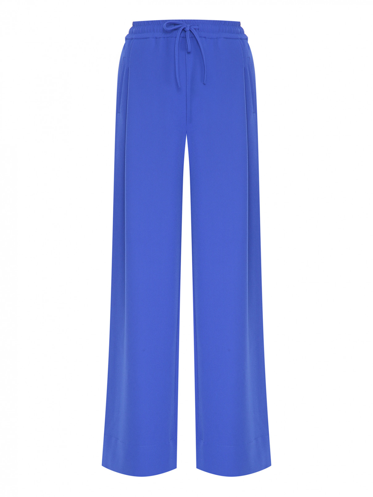 Широкие брюки на резинке Essentiel Antwerp  –  Общий вид  – Цвет:  Синий