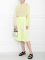 Плиссированная юбка-миди с кружевной отделкой Barbara Bui  –  МодельОбщийВид