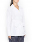 Блуза из хлопка с поясом Marina Rinaldi  –  МодельВерхНиз