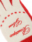 Перчатки мелкой вязки с контрастной вставкой Moschino Boutique  –  Деталь