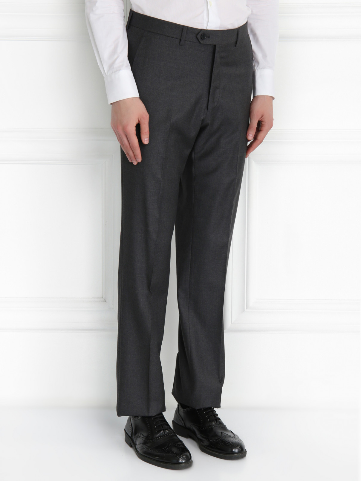 Костюм из шерсти Sartoria Partenopea  –  Модель Верх-Низ  – Цвет:  Серый