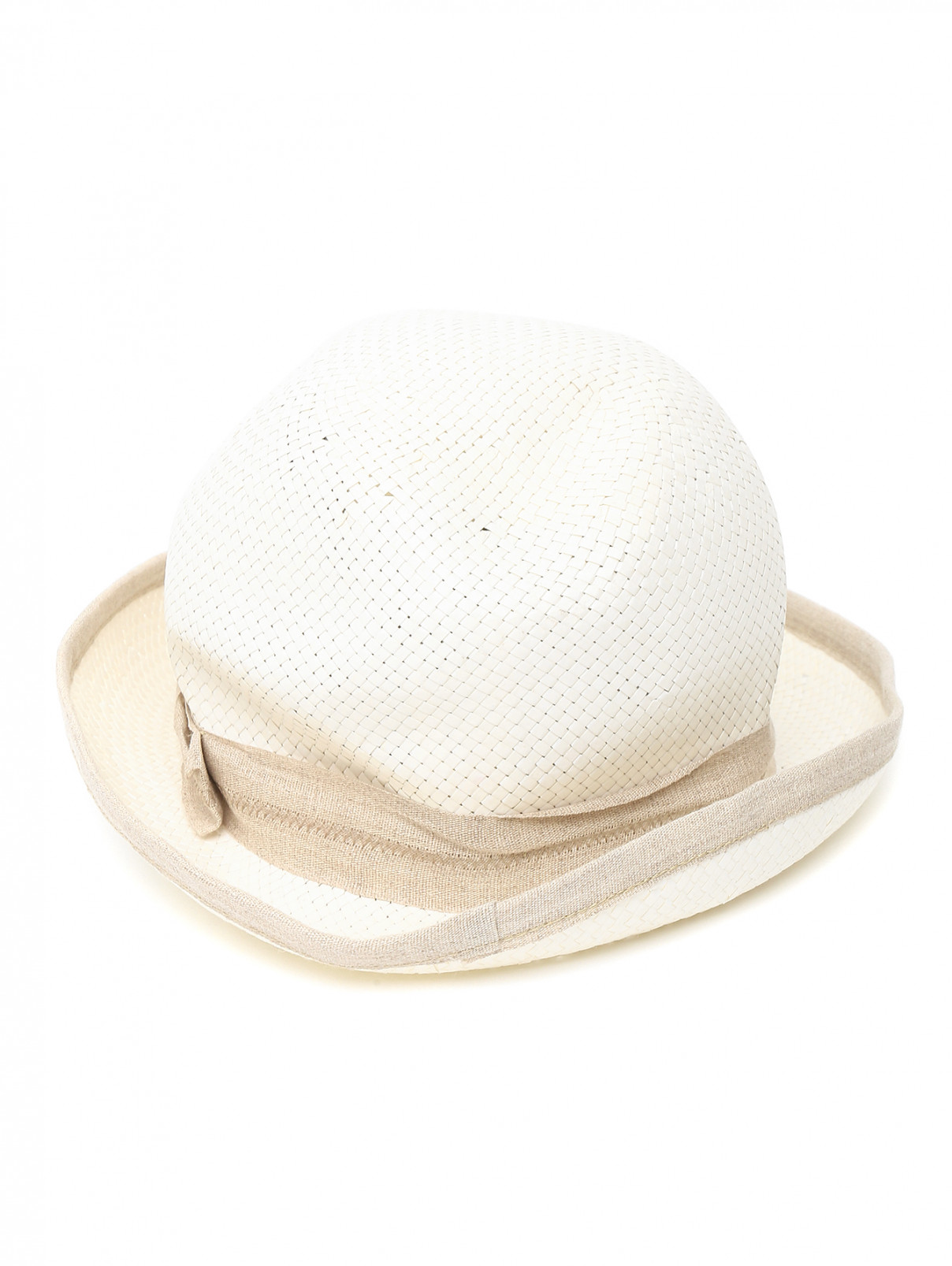 Шляпа соломенная Il Gufo  –  Обтравка1  – Цвет:  Белый
