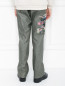 Широкие брюки с объемной вышивкой I Pinco Pallino  –  МодельВерхНиз1