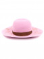 Шляпа из шерсти с узором и контрастной отделкой Borsalino  –  Общий вид