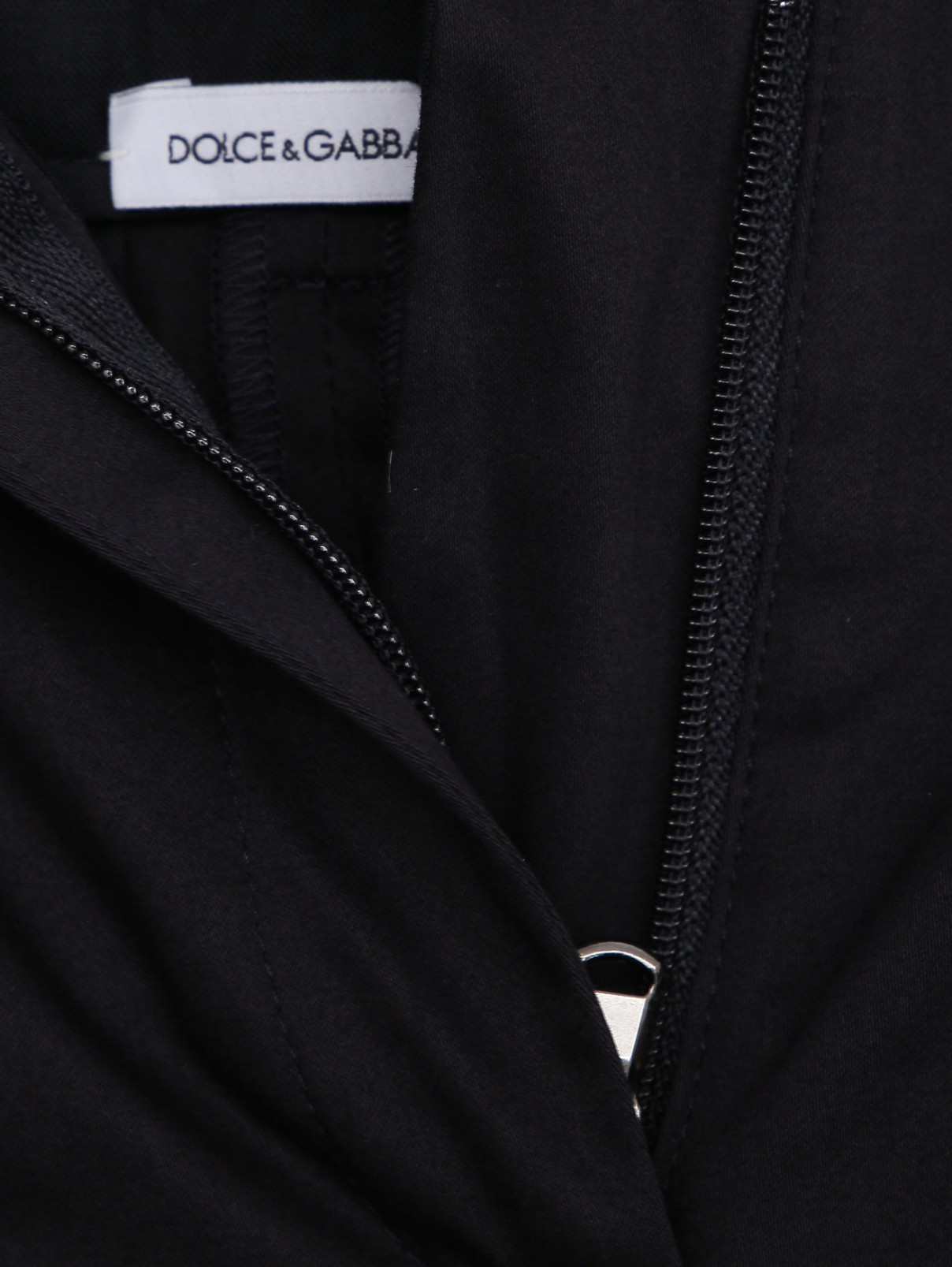 Прямые брюки со стрелками Dolce & Gabbana  –  Деталь1  – Цвет:  Черный