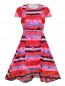 Платье асимметричного кроя из шелка с кружевной отделкой Peter Pilotto  –  Общий вид