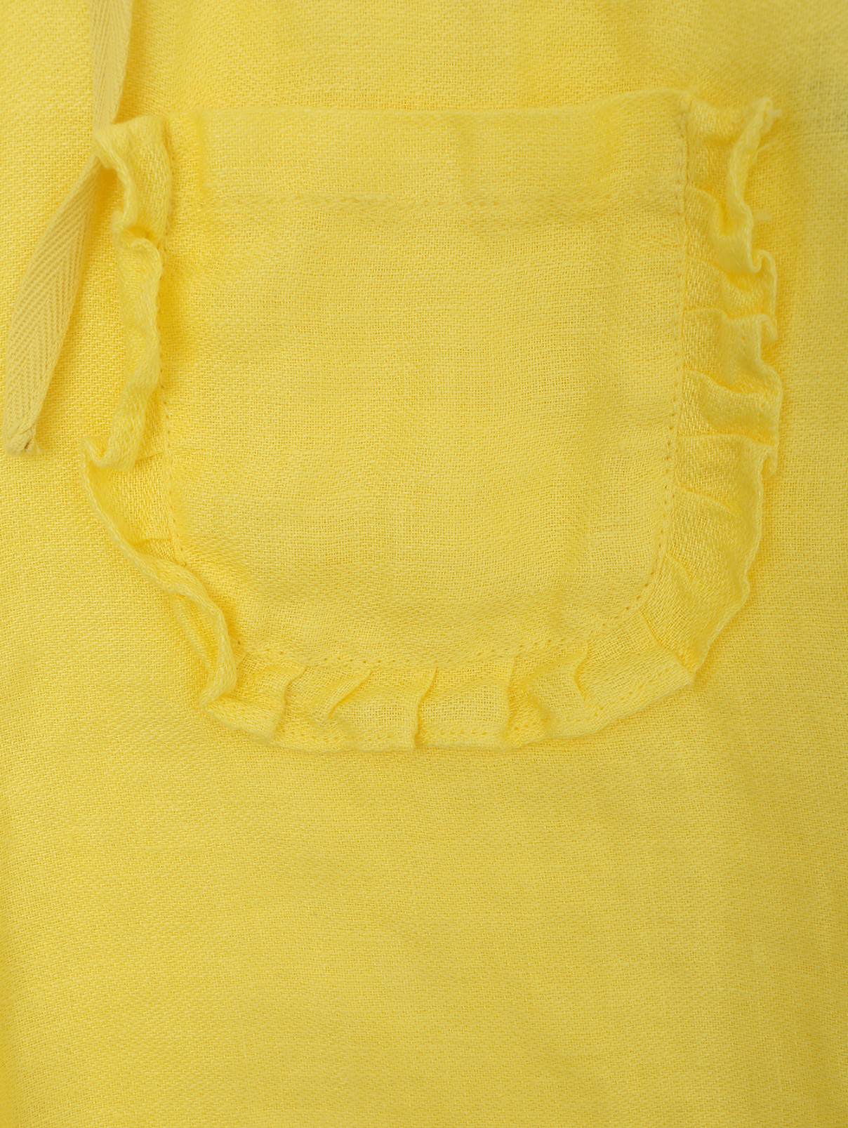 Шорты льняные с карманами Aurora  –  Деталь  – Цвет:  Желтый