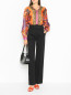 Блуза из шелка с "Цветочным" узором Luisa Spagnoli  –  МодельОбщийВид