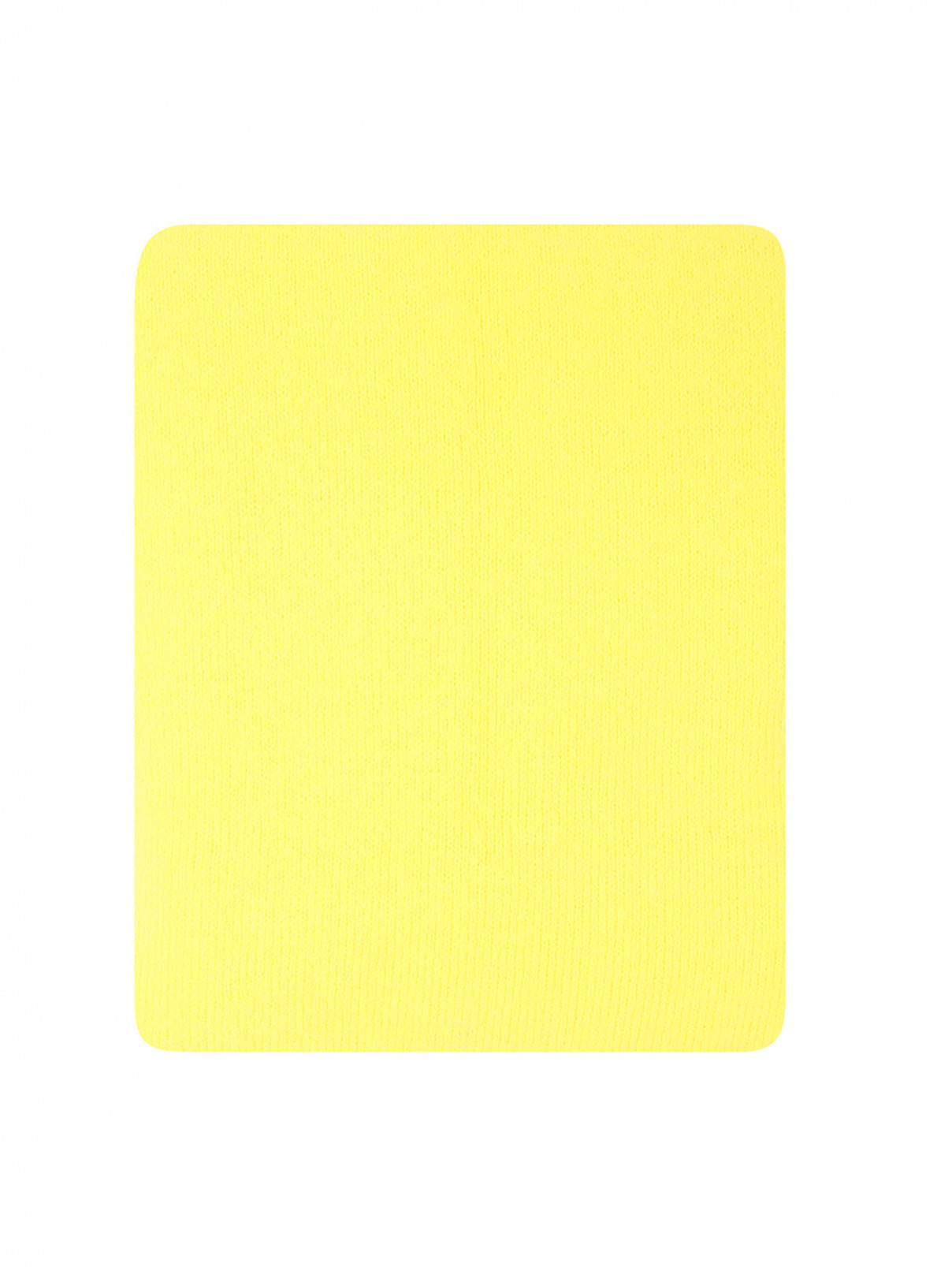 Широкий однотонный шарф Marina Rinaldi  –  Общий вид  – Цвет:  Желтый