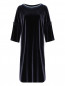 Платье прямого кроя со сборкой на рукавах Marina Rinaldi  –  Общий вид